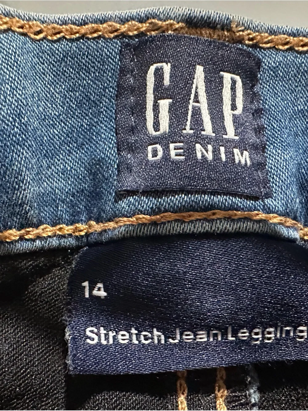 GAP girls size 14 Mid-Rise Skinny Jeans in Denim Blue- new
